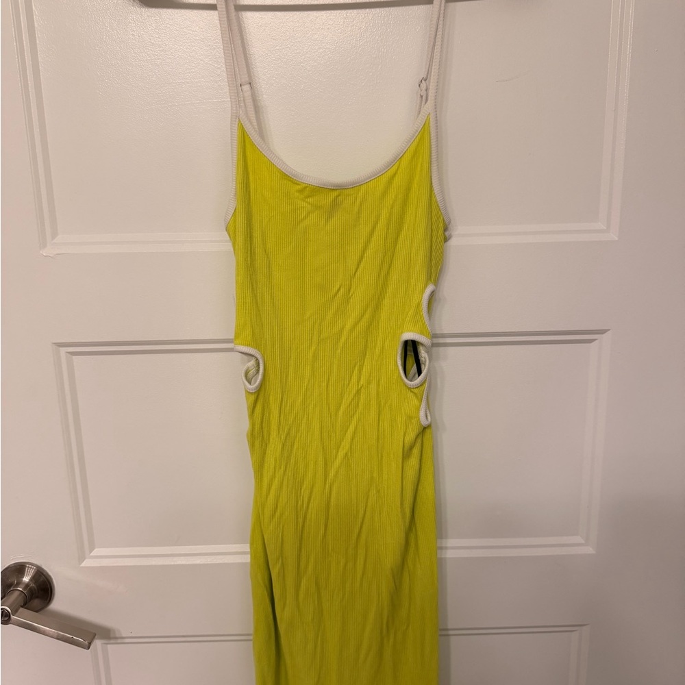 Lime Green Sleeveless Dress